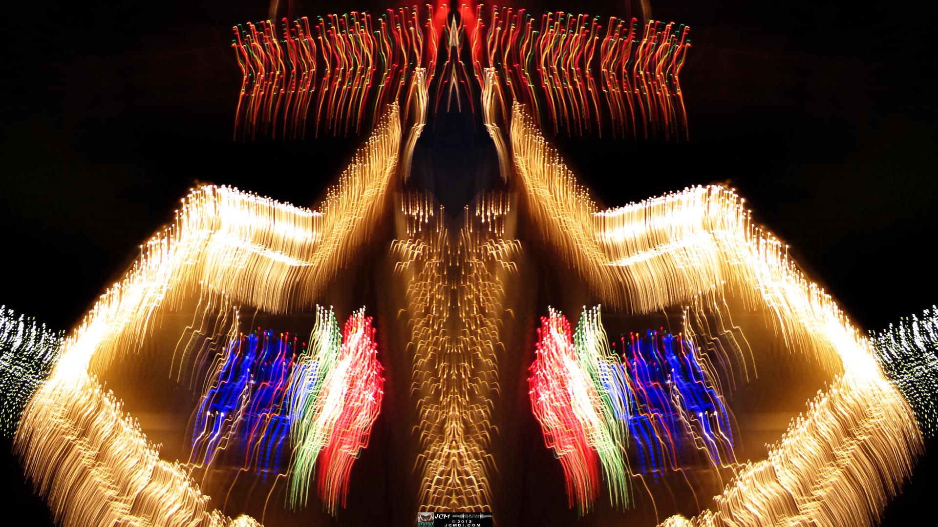 Wakefield Holiday Lightshow 2013 Quadroscopic long exposure artwork